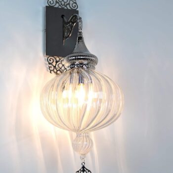 Turkish Wall Light Pyrex Glass Transparent Color