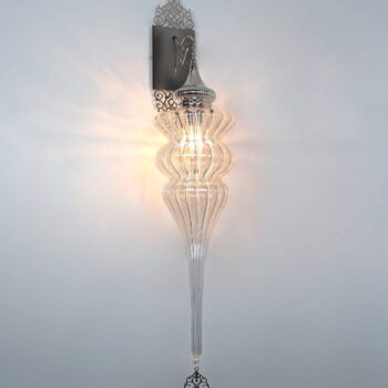 Pyrex Glass Wall Lamp Turkish Clear Globe