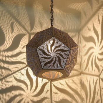 Hallway Lamp Moroccan Lantern Light Pattern Shadow