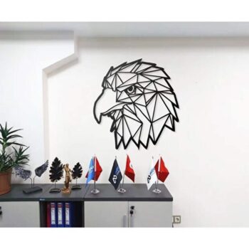 Metall Wanddekoration mit Tiermotiv – Modernes Wandbild im Şahin & Kartal Design