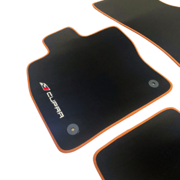 Fußmattensatz Autoteppich Automatten Leder für Seat Leon Cupra 5F 2014-2020