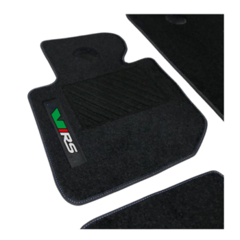 Fußmattensatz Autoteppich Automatten Leder für Skoda Fabia 1 1999-2007