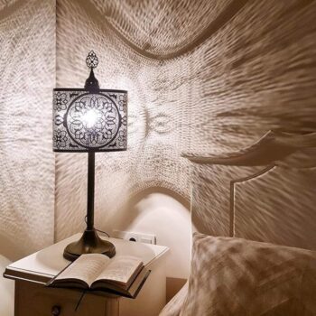 Türkische Vintage Tischlampe - Marokkanische Nachttischlampe Boho Stil