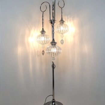 Pyrex Glas Kronleuchter | 3 Globe Türkische Handmade Deckenleuchte