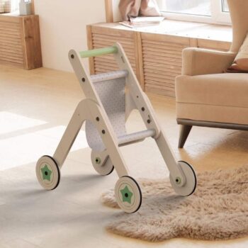 Mamatozy 04TSTR Triio Kinderwagen, Spielzeug-Kinderwagen für Puppen