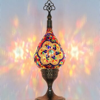 Turkish Mosaic Table Lamp Stained Glass Light
