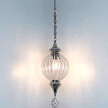 Turkish Glass Hanging Lamp Pyrex Transparent Color