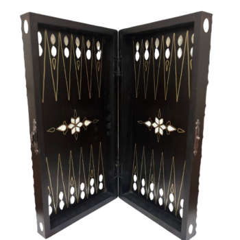 Handgemachtes Backgammon aus Massivholz – Sedef Intarsien & Filigranarbeit – Lux