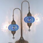 Mosaic Bedside Lamp 2 Globe Turkish Table Lamp