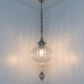 Pyrex Glas Pendelleuchte Türkisch - Moderne Orientalische Deckenlampe