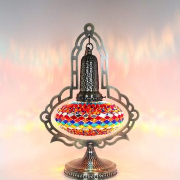 Turkish Mosaic Table Lamp Colorful Bedside Night Light