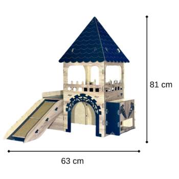 Eleganter Kaninchenstall – Kaninchenstall und Futtertrog Andere Farben sind verf