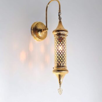 Turkish Wall Lamp Cylinder Blown Glass Sconce Lighting