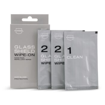 Nasiol Glasshield Wipe-On Nano Regenschutztücher für Windschutzscheiben , Scheibenversiegelung Auto , Anti Regen , Windschutzscheibe, Lotuseffekt Autoscheibe, Schmutzabweisend, Schneeabweisend