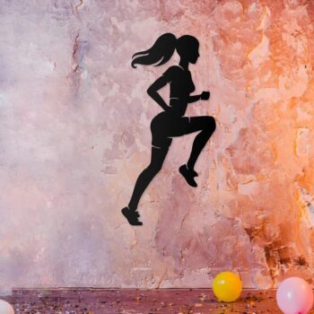 Metall Wandkunst „Boxing“ – Moderne Fitness Wanddekoration – Metall Wandbild für Home Gym, Fitnessstudio & Sportliebhaber – 75×37 cm